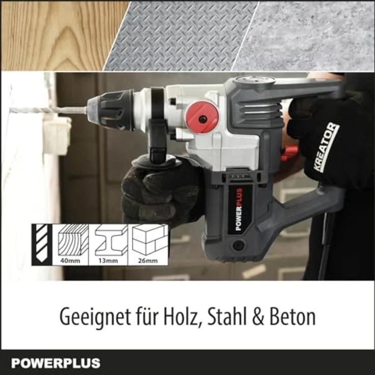 VARO Bohrhammer 900 Watt - SDS Bohrer Betonbohrer Bohrmaschine – Bild 3