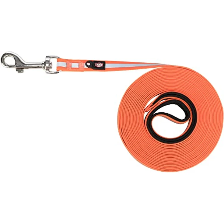 TRIXIE Easy Life Schleppleine, Reflektierend, M–XL: 10 M/17 Mm, Orange - 207323 – Bild 2