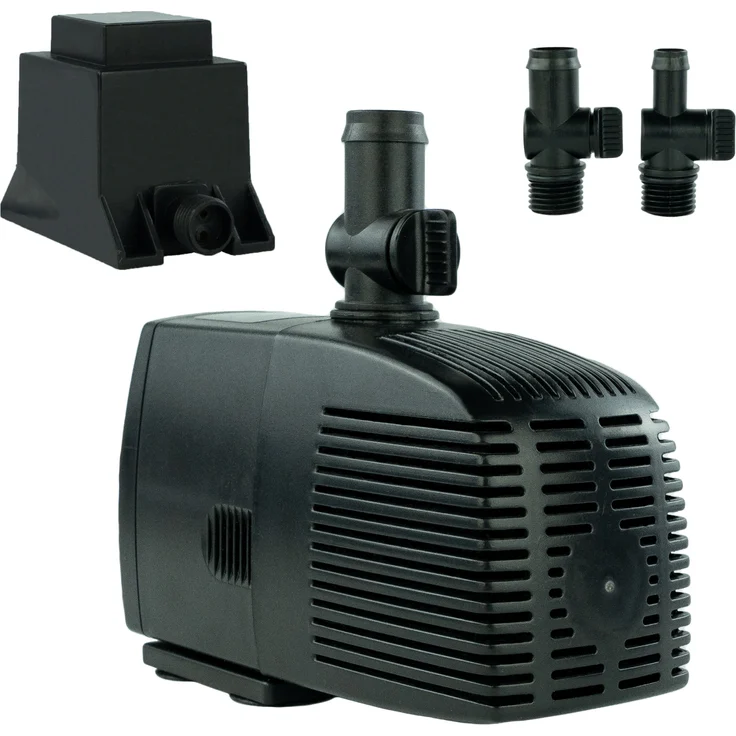 KERRY Teichpumpe 12 V – 1.500 L/H | 25 Watt | 10m Kabel | 2,5m Förderhöhe | Wasserpumpe | Aquariumpumpe | Wasserspielpumpe | Brunnenpumpe | Springbrunnen-Pumpe | – Bild 1