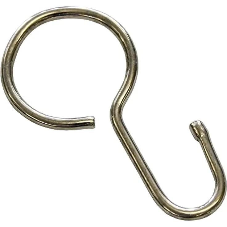 GARDINIA Seilhaken für Seilspanngarnituren, Metall, Nickel, 20 Stück