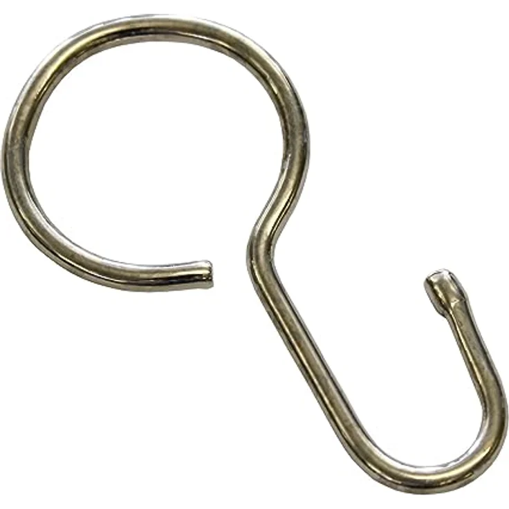 GARDINIA Seilhaken für Seilspanngarnituren, Metall, Nickel, 20 Stück – Bild 1