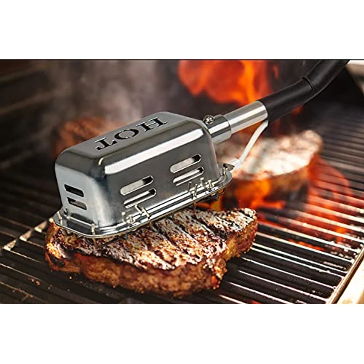 ROTHENBERGER Industrial Handy Roaster, ideal geeignet zum Verfeinern, Gratinieren, Überbacken, Rösten von Fleisch, Fisch, inklusive 1x Multigas-Kartusche 7/16" EU & praktischen Standfuß, 1000003285 – Bild 2