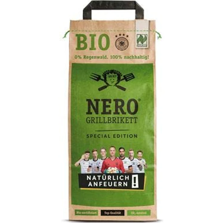 NERO BIO Grill Holzkohle Briketts - 2,5kg Sack – Bild 2