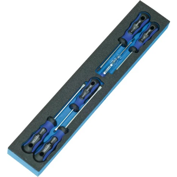 Heyco-Heytec 50807694500 Montage-Werkzeugkasten, Stahlblech 5-fach aufklappbar inklusive 96-teiligem Werkzeugsortiment, 5 Modulen – Bild 5