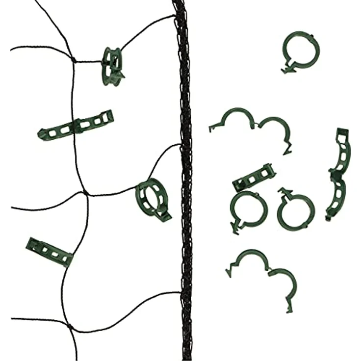 GARDENIX 100 Stück Pflanzen Clips Pflanzenklammern für Gemüse Tomate Pflanze Unterstützung Gurken, Erbsen, Auberginen, Bohnen und Blumen wie Orchideen – Bild 2