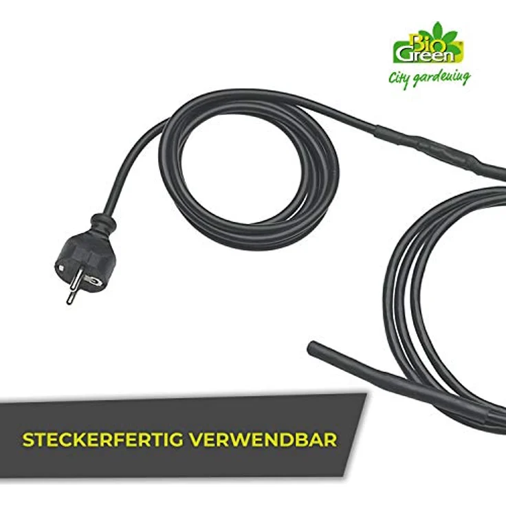 Bio Green Frostschutz-Heizkabel, schwarz, 10 m, 100 Watt Bewässerungszubehör – Bild 5
