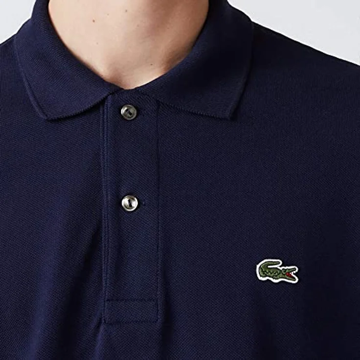 Lacoste L.12.12 Poloshirt aus Baumwoll-Petit-Piqué, zeitlos-schickes Design, klassisch (blau) – Bild 8