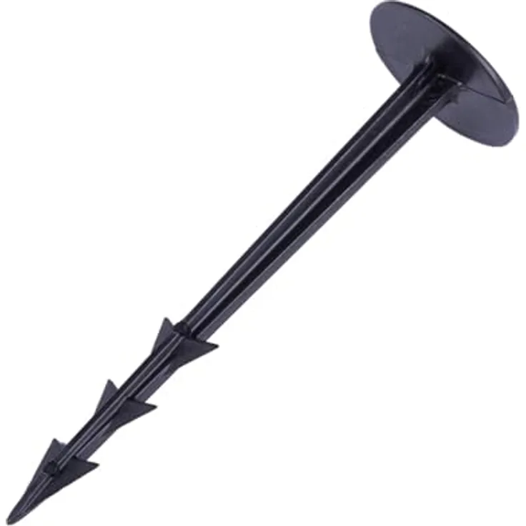 BooGardi Erdanker Kunststoff · 100mm 100 Stück · 100mm / 125mm · Unkrautvlies Haken · Camping Heringe · Erdnägel Bodenplane · Zeltbefestigung Boden · Bodenanker Gartenvlies