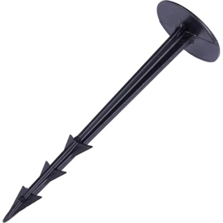 BooGardi Erdanker Kunststoff · 100mm 100 Stück · 100mm / 125mm · Unkrautvlies Haken · Camping Heringe · Erdnägel Bodenplane · Zeltbefestigung Boden · Bodenanker Gartenvlies – Bild 1
