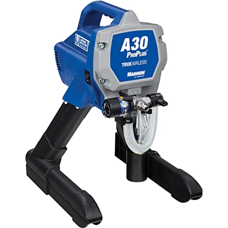 Graco Magnum 17C244 A30 ProPlus Airless-Farbspritzgerät, Fördermenge 1,0 l/min, max. Spritzdruck 207 bar, für Innen- und Außenanwendungen, Blau