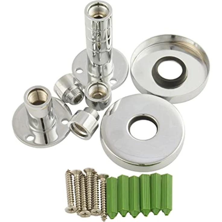 PaulGurkes Duscharmatur PG2M, massives Messing mit hochwertiger Verchromung, stufenlos verlängerbar bis 30 cm, Wandarm Ausladung 36,5 cm – Bild 8