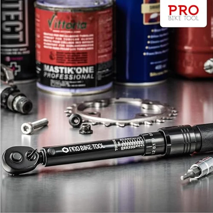 Pro Bike Tool Drehmomentschlüssel Carbon, 1/4 Zoll Antrieb, Umschaltknarre, Schwarz – Bild 9