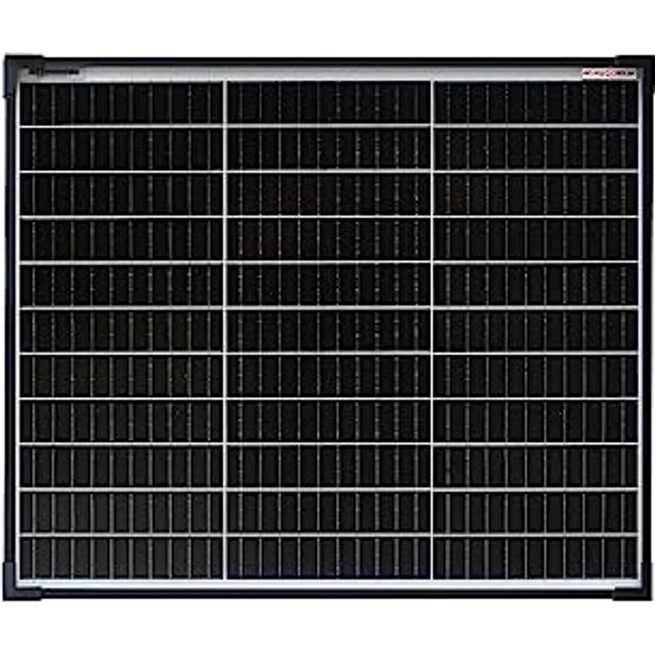 EnjoySolar monokristallines Solarmodul 50W 12V, 182 mm PERC-Zellen, schwarzer Rahmen, 0% MwSt, 25 Jahre Leistungsgarantie – Bild 1