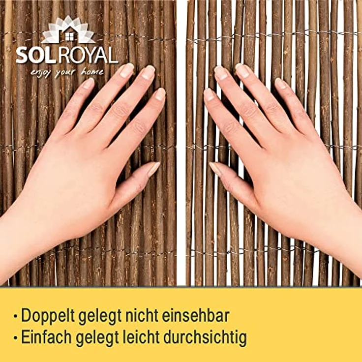 Sol Royal Sichtschutzmatte Weide SolVision W79 100cm, 300cm – Bild 5