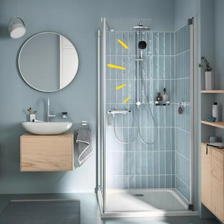 Grohe Vitalio Comfort 250 Flex Duschsystem, wassersparend mit SmartSwitch Strahlumstellung, Reno-Set, 920mm, chrom – Bild 2