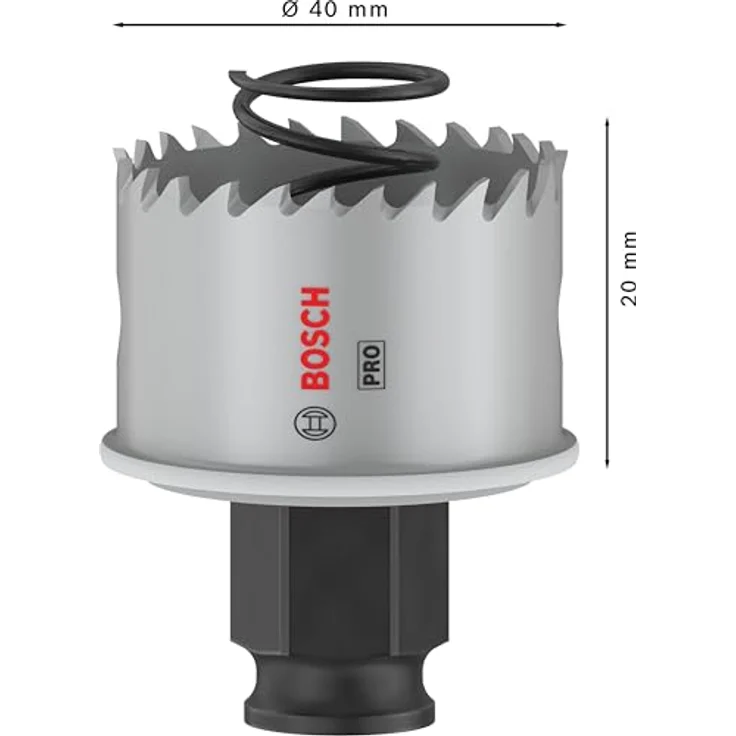 Bosch 1x PRO Sheet Metal Power Change Plus Lochsäge (für Edelstahlbleche, Stahlbleche, Ø 40 mm) – Bild 3
