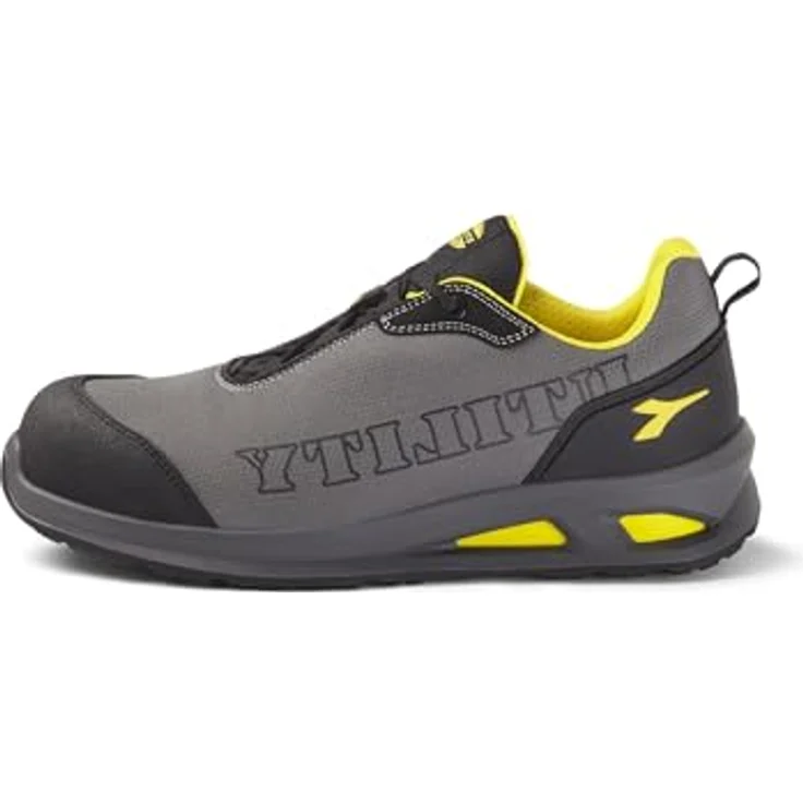 Diadora Utility Smart Softbox Low S1Pl Fo Sr Esd Sicherheitshalbschuhe, rutschfeste Mikrofaser, Steel Grey – Bild 2