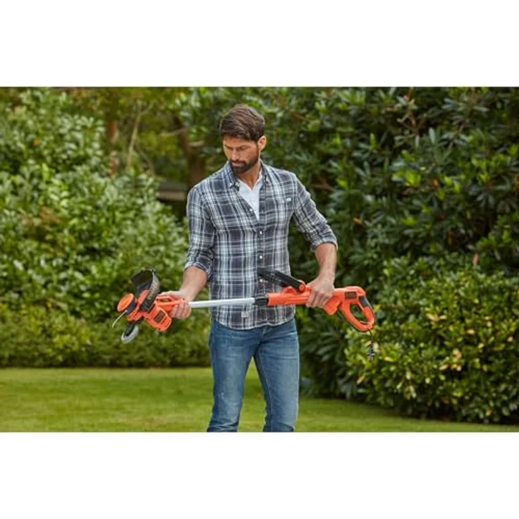 Black+Decker BESTA530C10-QS Rasentrimmer Fadenschneider 550W 550W-30cm mit 10 Meter Kabel 30cm + 10m – Bild 8