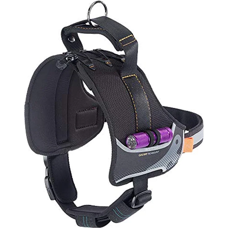 Ferplast Hundegeschirr Hercules EXTRA Large, Gepolstert, Widerstandsfähig, Kratzfest, im Dunkeln Sichtbar, mit Griff, Schwarz – Bild 4