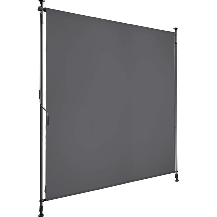 Tectake Klemmmarkise Taija, vielseitig einsetzbar mit UV-Schutz 50+, pulverbeschichtetes Stahlgestell, verschiedene Größen erhältlich