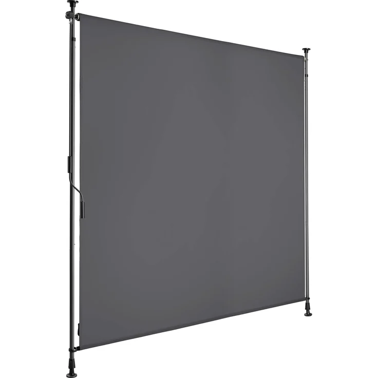 Tectake Klemmmarkise Taija, vielseitig einsetzbar mit UV-Schutz 50+, pulverbeschichtetes Stahlgestell, verschiedene Größen erhältlich