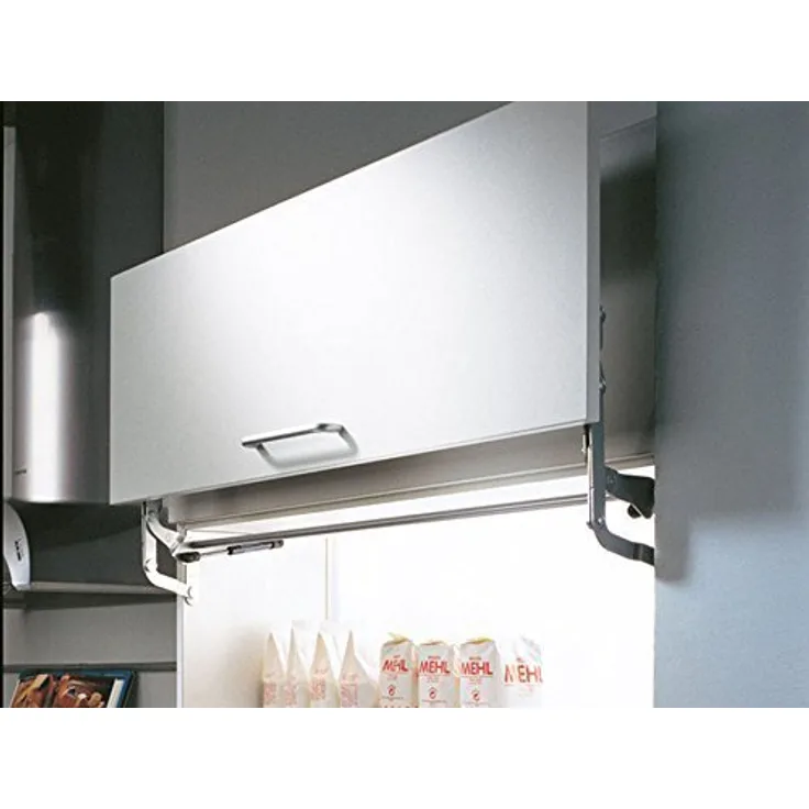 SO-TECH® HSB Tür-Liftbeschlag breitenanpassbar bis 1170 mm, verdeckte Frontbefestigung, 2 Kompressionsfedern mit 320 N