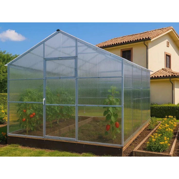 Garten Dream Polycarbonat Gewächshaus „Victoria“ 3x10m, aus verzinktem Stahlrahmen mit 10mm Polycarbonat für optimale Stabilität und Langlebigkeit