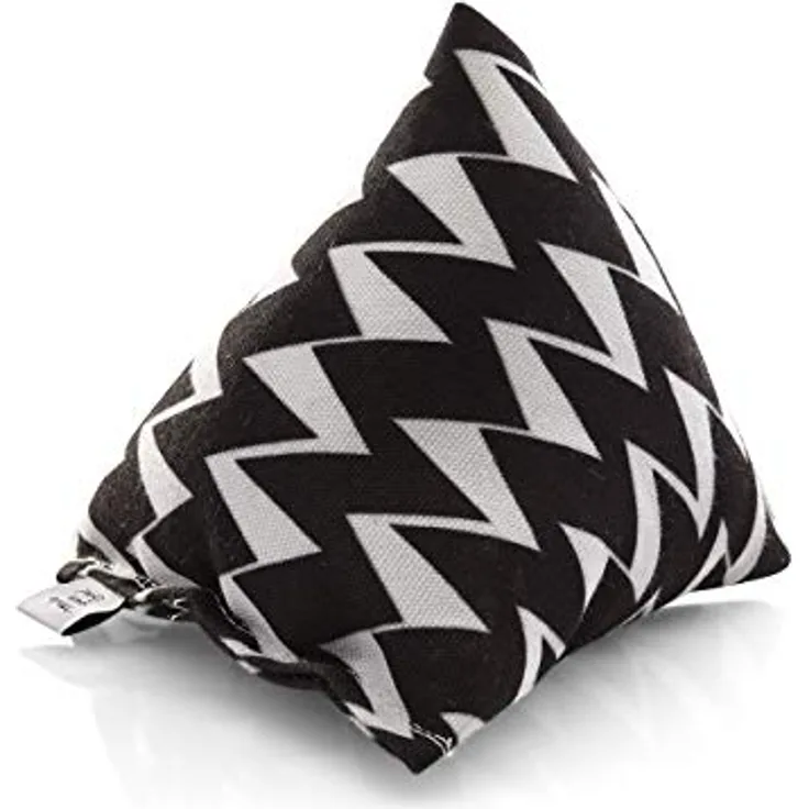 CanadianCat Company Schmusekissen Pyramide XL Zig-Zag mit Baldrian, ca. 11 x 11 x 11 cm, für Katzen