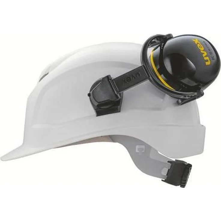 Uvex Safety Kapselgehörschutz K20H 2630220, dielektrisch, SNR 30 dB, schwarz/gelb, Größen L/M/S, mit Memory Foam Dichtkissen