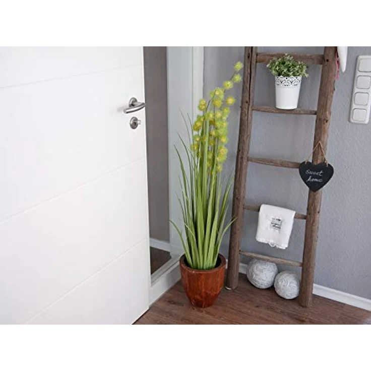 EUROPALMS Pompongras, künstlich, 122cm | Pompongras im Topf – Bild 4