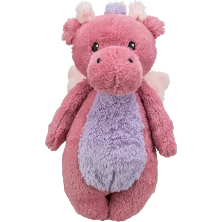 TRIXIE Tierkuscheltier Hundespielzeug Drache aus Plüsch, grün