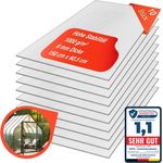 Exeta Gewächshausplatten 6mm Doppelsteg Polycarbonat Platten Hohlkammerplatten Stegplatten 10x 60,5x150 cm 1000g/qm, UV-beständig, bruchsicher, 9,1m², 10er Set