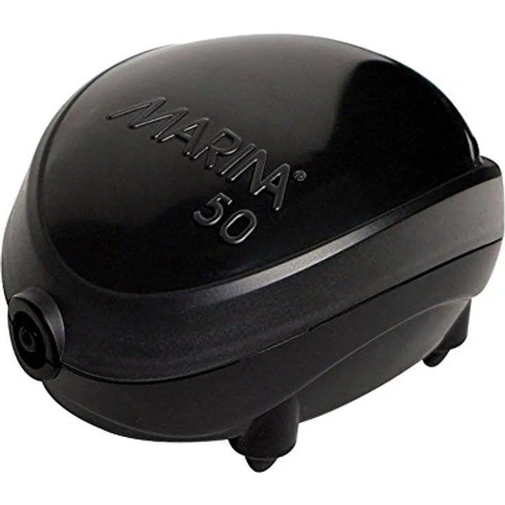 Marina 11110 Durchlüfterpumpe 50, für Aquarien bis 60L, Schwarz