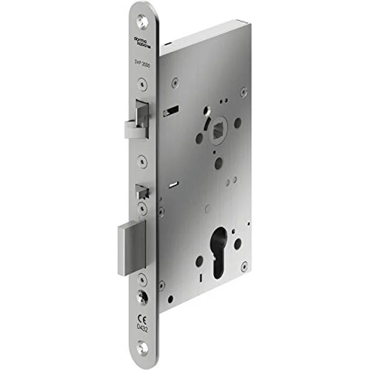 KABA Fluchttürschloss DORMA SVP 2277, 65 mm Dornmaß, universal, Edelstahl rostfrei, Stulp 24 mm – Bild 1