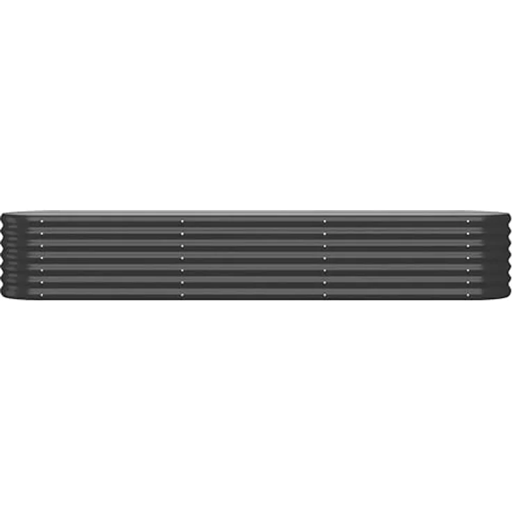 vidaXL Hochbeet, Anthrazit pulverbeschichteter Stahl, 224 x 40 x 36 cm – Bild 4