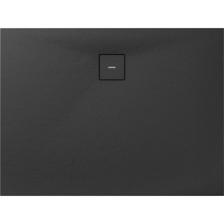 Breuer Duschwanne 'Modern Line Steinoptik' Mineralguss anthrazit 100 x 120 x 4 cm, hautsympathisch, wärmespeichernd, inklusive Siphon