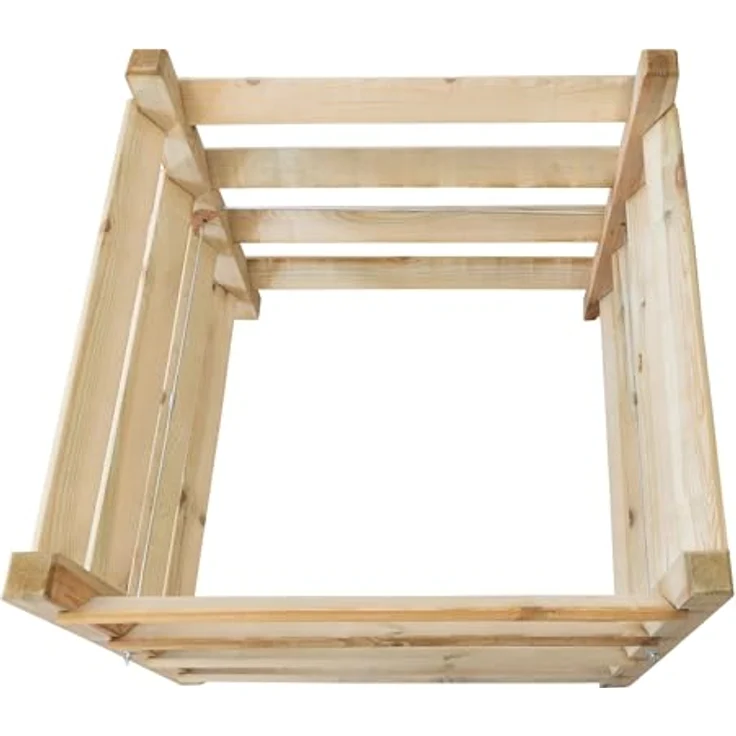 NATIV Komposter Garten, Holzkomposter Stecksystem, 570 Liter, kesseldruckimprägniertes Holz – Bild 3