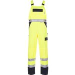 Warnschutz Latzhose gelb/marine Größe 68