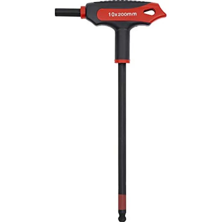 STIER T-Griff-Schraubendreher, 6KT, SW 10 mm, ergonomisch, flexibel, langlebig, schwarz