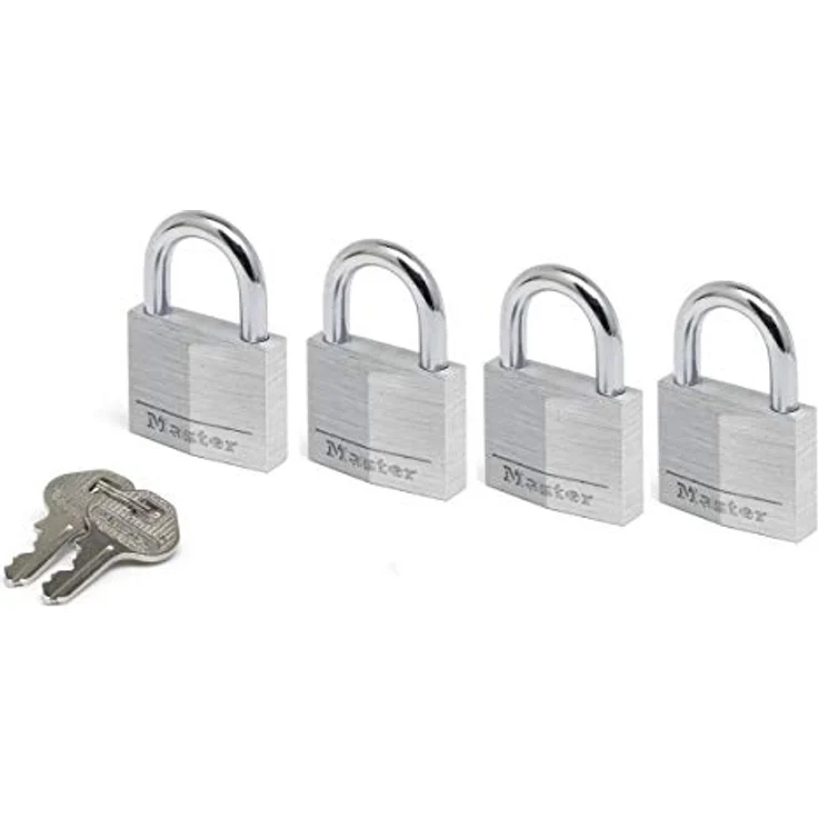 MASTER LOCK - 9140EURQNOP - 4 Vorhängeschlösser aus Aluminium 40mm – Bild 2