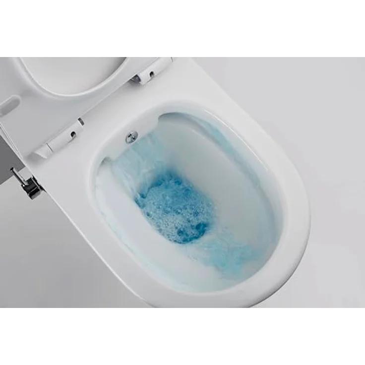 Glasdeals Taharet Dusch WC, modernes Tiefspül-WC mit Kalt- und Warmwasser Armatur, verstellbarer Düse und Soft-Close Sitz – Bild 5