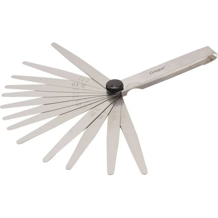 Dasqua 1813-0100 Fühlerlehre, 100 mm lang, präzise Messlehre für genaueste Anwendungen