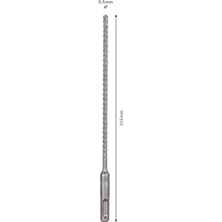 Bosch Professional Hammerbohrer SDS Plus-7X (für Beton und Mauerwerk, 5,5 x 150 x 215 mm, Zubehör Bohrhammer) – Bild 4