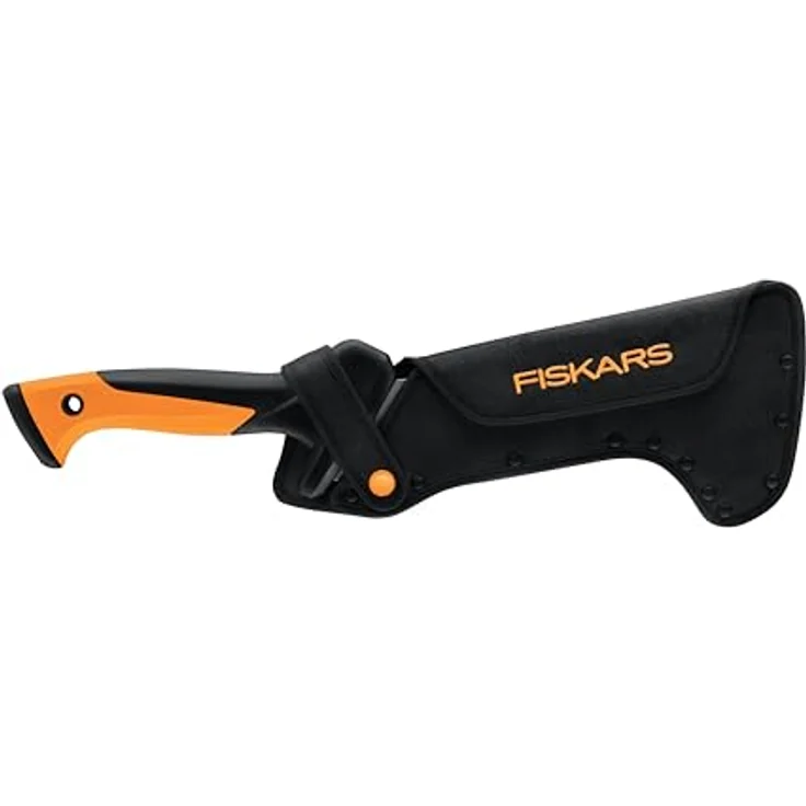 Fiskars Hippe mit Säge CL-521, ergonomische Gartensäge mit 23 cm gehärtetem Stahl-Sägeblatt und grober Zahnung, inkl. Nylon-Holster – Bild 4