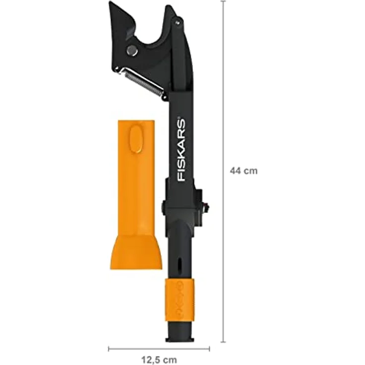 Fiskars QuikFit Amboss-Baumschere für trockenes und hartes Holz bis Durchmesser 3,2 cm, Gerätekopf, Stahl-Kunststoff, Schwarz-Orange, 1001410 – Bild 6