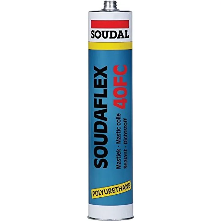 Soudal 102640 PU-Dichtstoff Soudaflex 40FC 310ml in grau, Temperaturbeständig von -30 °C bis +90 °C
