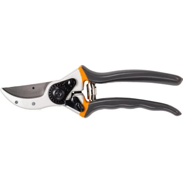 Primaster Gartenschere Classic, 25 cm Astschneider mit geschmiedeten Aluminiumgriffen, grau/orange