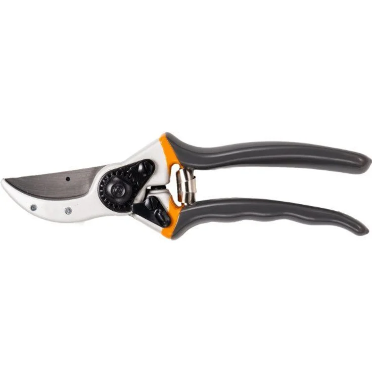 Primaster Gartenschere Classic, 25 cm Astschneider mit geschmiedeten Aluminiumgriffen, grau/orange