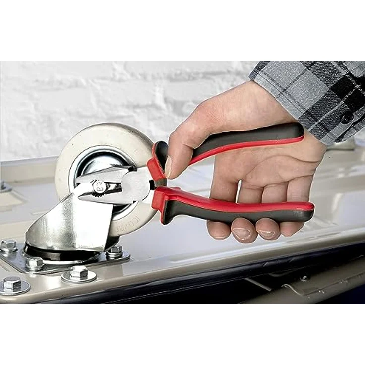 Meister Zangen-Satz 5-teilig - Kombizange - Seitenschneider - Spitzzange - Abisolierzange - Wasserpumpenzange - Für Haushalt, Werkstatt & Co. , Zangen-Set , Zangen-Werkzeug , Handwerkzeug , 1570500 – Bild 6