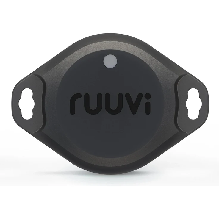 Ruuvi RuuviTag Pro RTPro 4-in-1 Umwelt Sensor, industrieller Bluetooth-Temperatur- und Feuchtigkeitssensor, IP67, Schwarz